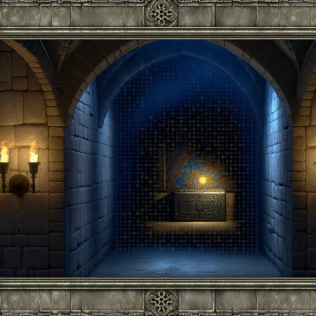 Zakamarki zamku z ukrytym przejściem i skrzynią w Castle Ramble Premium