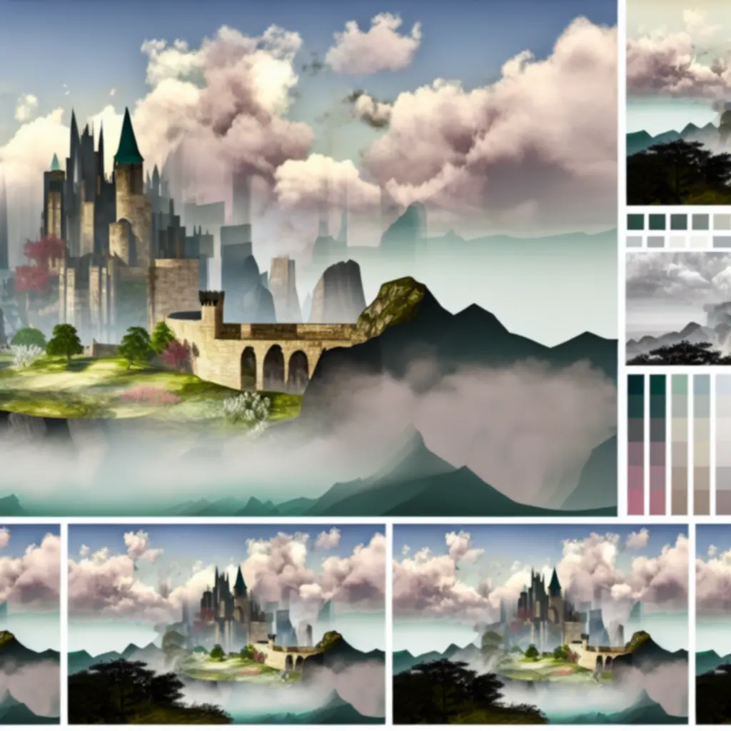 Panorama zamku w stylu Castle Ramble Premium